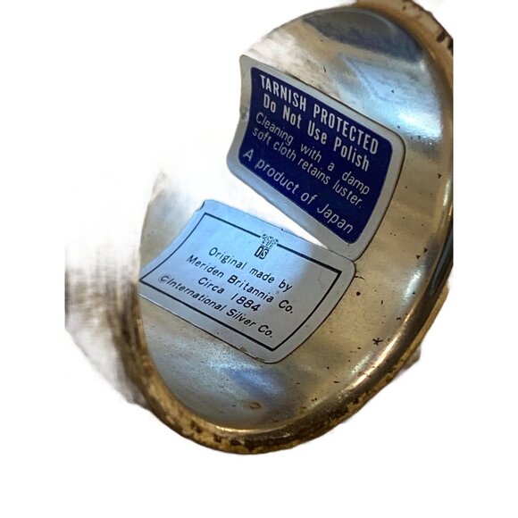 Vintage Silver-Plated Napkin Rings Set Of 2 Circa Girl In Bonnet Design Made In - Picture 4 of 7